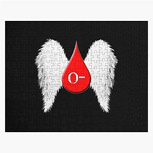 Blood Type O Negative - Angel Wings   Jigsaw Puzzle