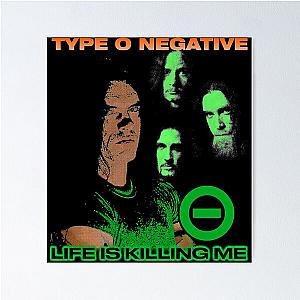 Type O Negative Gothic Doom The Popular Child's Band Has Long Hair To Show The Rock Style That Is Loved By The Audience Poster
