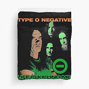 Type O Negative Gothic Doom The Popular Child's Band Has Long Hair To Show The Rock Style That Is Loved By The Audience Duvet Cover