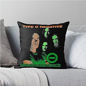 Type O Negative Gothic Doom The Popular Child's Band Has Long Hair To Show The Rock Style That Is Loved By The Audience Throw Pillow