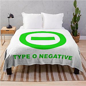 Type O Negative Trending Design Art The Popular Child's Band Has Long Hair To Show The Rock Style That Is Loved By The Audience Throw Blanket