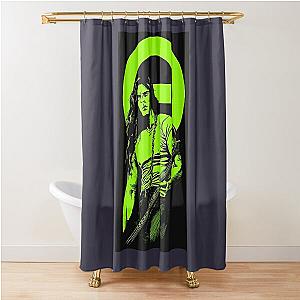 Premium Singer New type o negative logo Shower Curtain