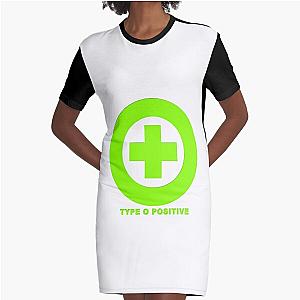 Type O Negative Positive The Popular Child's Band Has Long Hair To Show The Rock Style That Is Loved By The Audience Graphic T-Shirt Dress
