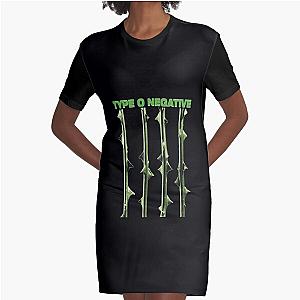 Type O Negative October Rust The Popular Child's Band Has Long Hair To Show The Rock Style That Is Loved By The Audience Graphic T-Shirt Dress