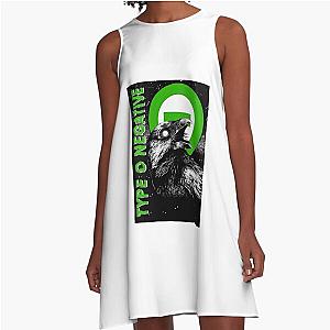 Type O Negative Band Tee Peter Steele Type O Negative Poster Doom Metal The Popular Child's Band Has Long Hair To Show The Rock Style That Is Loved By The Audience A-Line Dress