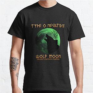 Type O Negative Wolf Moon The Popular Child's Band Has Long Hair To Show The Rock Style That Is Loved By The Audience Classic T-Shirt