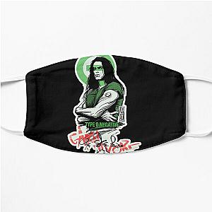 Peter Steele Digital Signature Type O Negative The Popular Child's Band Has Long Hair To Show The Rock Style That Is Loved By The Audience Flat Mask