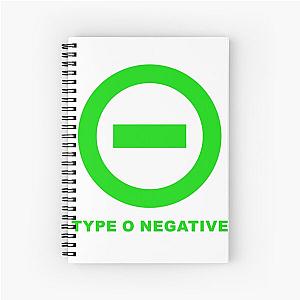 Type O Negative Trending Design Art The Popular Child's Band Has Long Hair To Show The Rock Style That Is Loved By The Audience Spiral Notebook