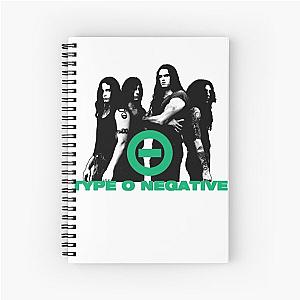Type O Negative The Popular Child's Band Has Long Hair To Show The Rock Style That Is Loved By The Audience Spiral Notebook