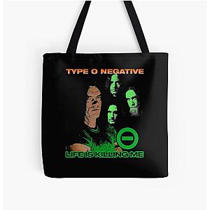 Type O Negative Life Is Killing Me All Over Print Tote Bag