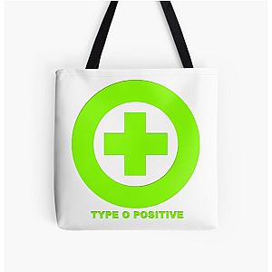 Type O Negative Positive The Popular Child's Band Has Long Hair To Show The Rock Style That Is Loved By The Audience All Over Print Tote Bag
