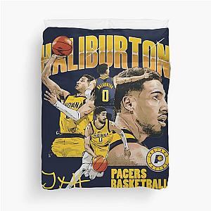 Tyrese Haliburton Pacers basketball Duvet Cover