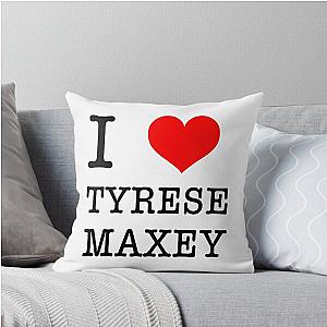 I Love Tyrese Maxey Throw Pillow