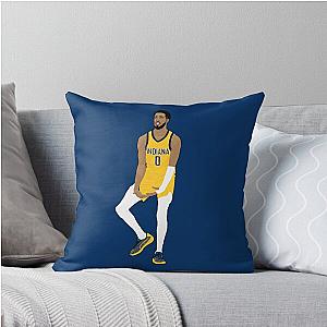 Tyrese Haliburton celebration throw pillow