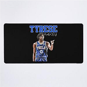 Tyrese Maxey Artwork Desk Mat