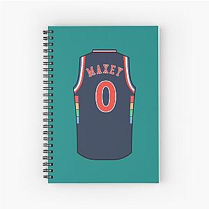 Tyrese Maxey Jersey Spiral Notebook