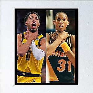 Tyrese Haliburton Reggie Miller Pacers Overrate That Choke Meme Fan Art Poster