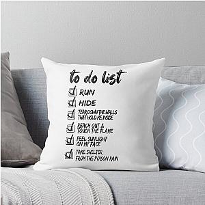 U2 Streets To-Do List Throw Pillow