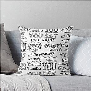 U2 All I Want is You Throw Pillow