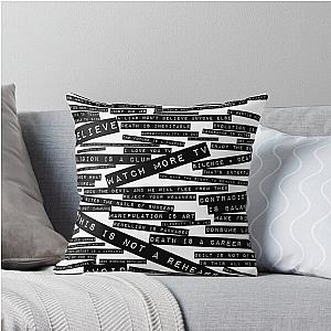 U2 Zootv Quotes Throw Pillow