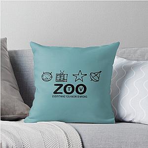 U2 Zoo TV Throw Pillow