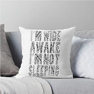 U2 Bad for White Background Throw Pillow