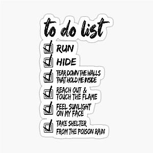 U2 Streets to-do List Sticker