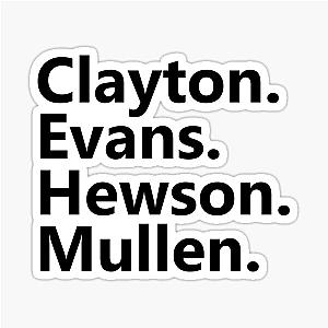 Clayton Evans Hewson Mullen U2 Sticker