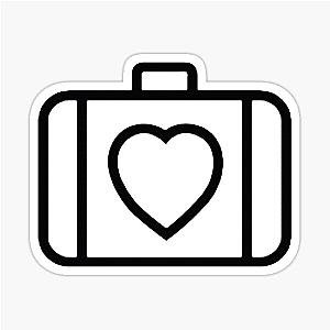 U2 Inspired Heart Suitcase Sticker