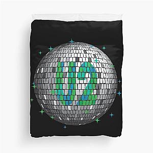 U2 Disco Ball Green Duvet Cover