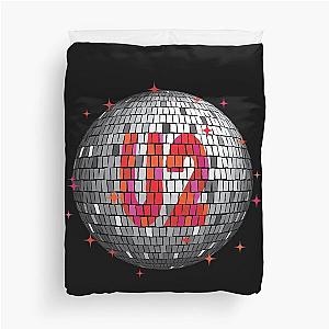 U2 Disco Ball Red Duvet Cover