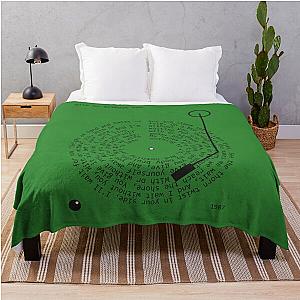 With or Without You U2 Lyrics Poster Throw Blanket