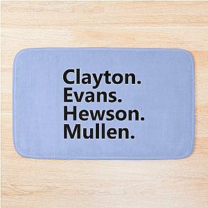 Clayton Evans Hewson Mullen U2 Bath Mat