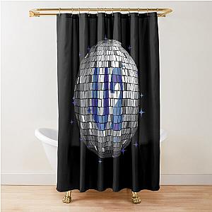 U2 Blue Disco Ball Shower Curtain