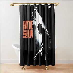 Vintage Funny Face U2 Rock band Shower Curtain