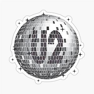 U2 Disco Ball Mono T-Shirt Sticker