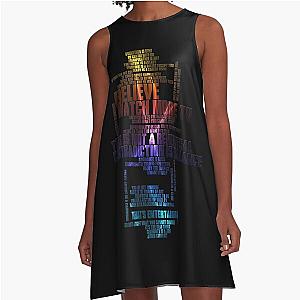U2 Zooter V Quotes A Line Dress