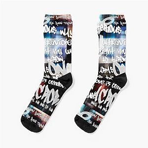 U2 Achtung Baby Graffiti Socks