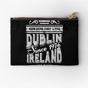 U2 Dublin Ireland Vintage Zipper Pouch