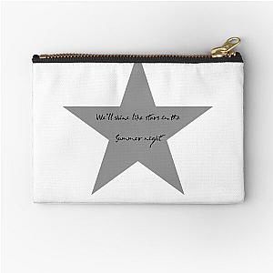 U2 Inspired Shine Like A Star White Background Zipper Pouch