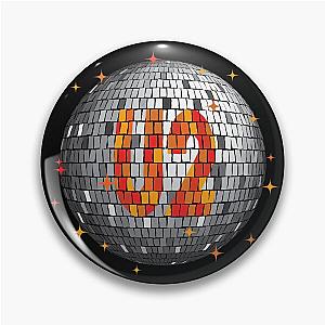 U2 Disco Ball Orange Pin
