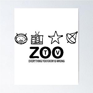 U2 Zoo TV Poster
