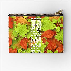 u2 october leaf Zipper Pouch