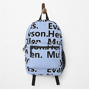 Clayton. Evans. Hewson. Mullen. U2 Backpack