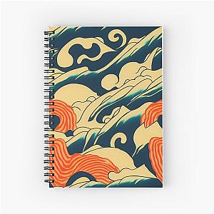 Ukiyo-e Waves Spiral Notebook