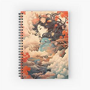 Ukiyo-e art Spiral Notebook