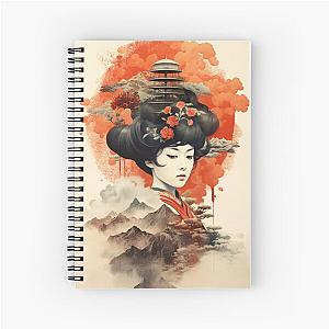 Ukiyo-e art Spiral Notebook