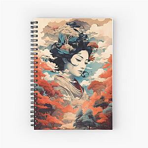 Ukiyo-e art Spiral Notebook