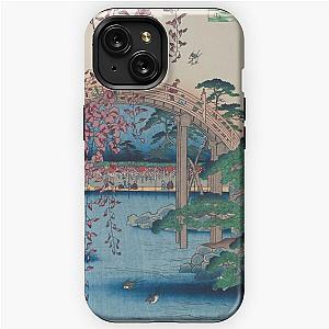 Summer Shrine Vintage Ukiyo-e Woodblock Print iPhone Tough Case