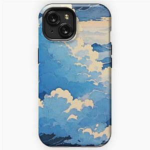 Breathing Below - A Contemporary Ukiyo-e Nature Landscape iPhone Tough Case